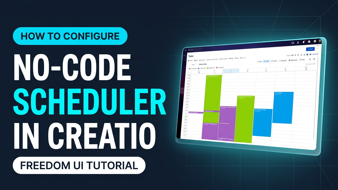 Syntech Scheduler for Creatio in Creatio Freedom UI